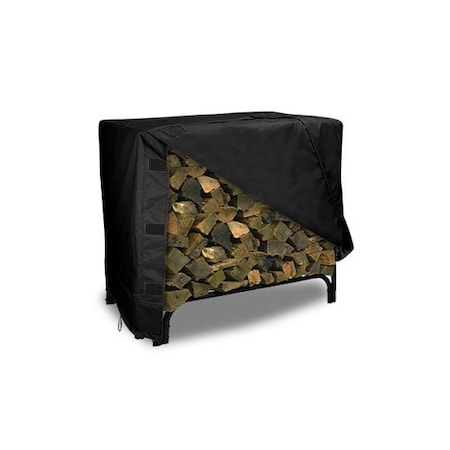 Eevelle Meridian Log Rack Cover, Black, 96 in L x 24 in W x 42 in H MDLRL-BLK
